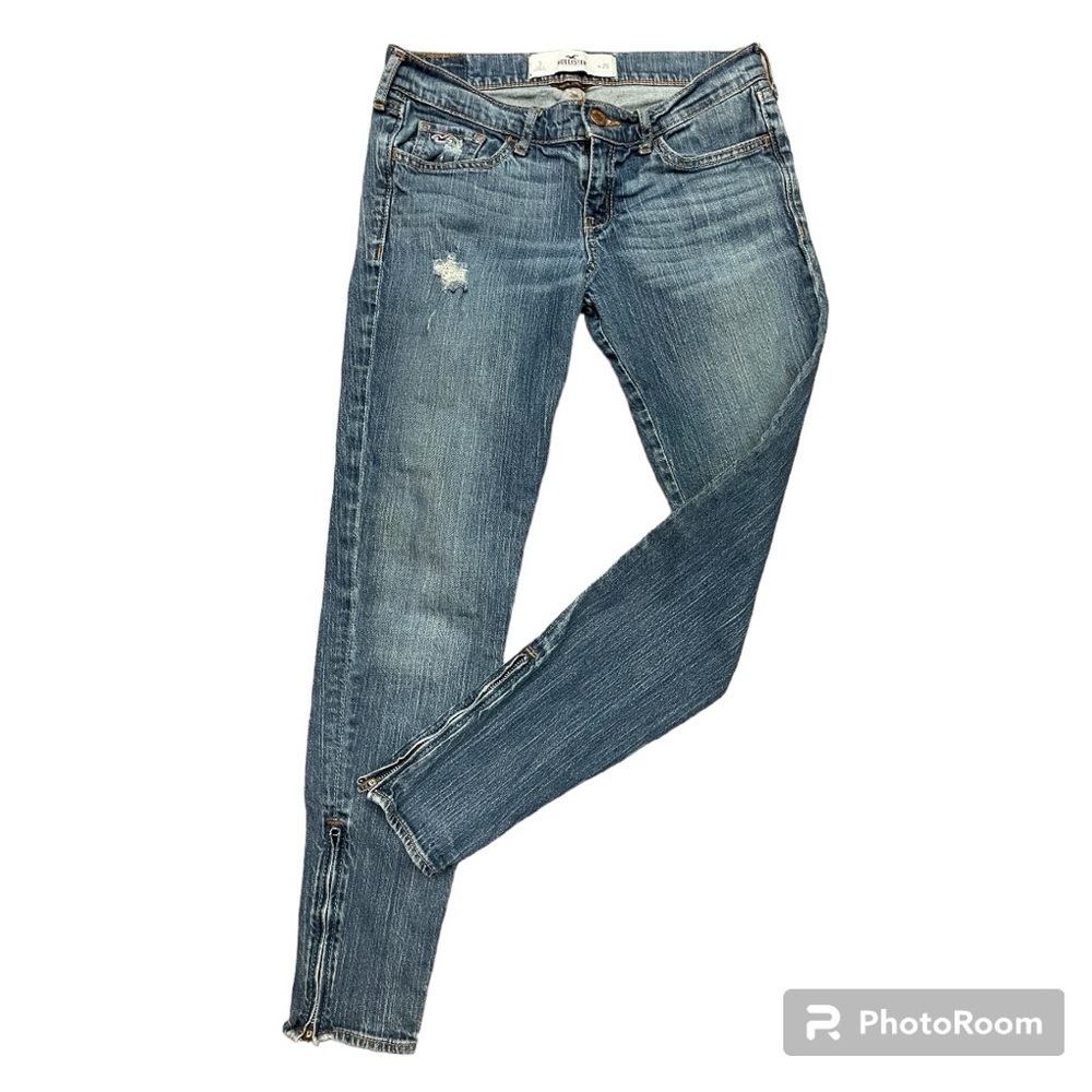 SO CAL Stretch Zipper Ankle Jeans by Hollister